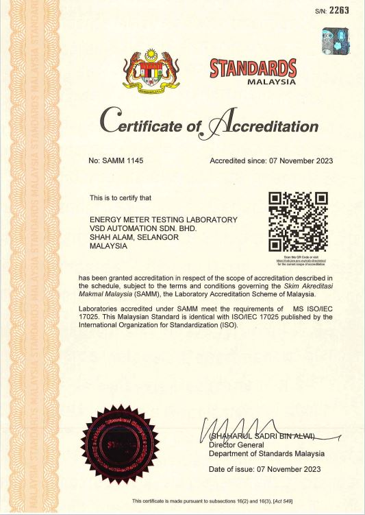 Certificate VSD 2023
